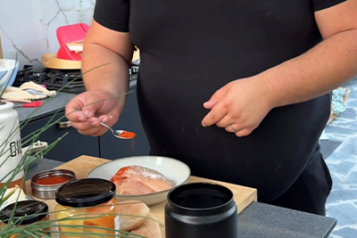 Recept Chicken burger fantasy - 2.korak