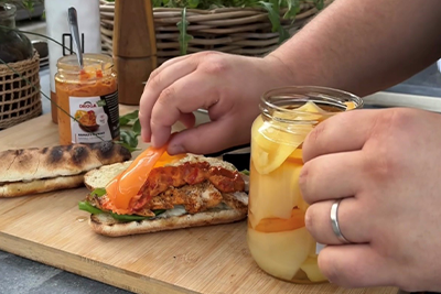 Recept Chicken burger fantasy - 5.korak