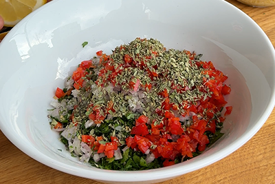 Recept Chimichurri omaka s česnom v ekstra deviškem oljčnem olju - 3.korak