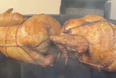 Recept Piščanec z ražnja in pečen fižol - 3.korak