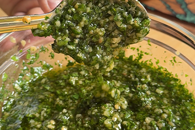 Recept Brancin z dalmatinskim krompirjem in tržaško omako - 2.korak