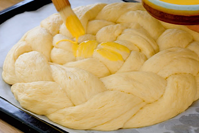 Recept Velikonočna pletenica - 4.korak