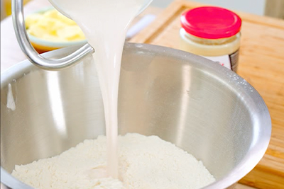 Recept Velikonočna pletenica - 1.korak