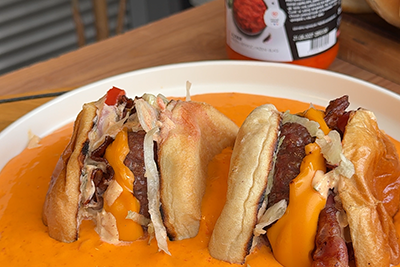 Recept Goveji burger z namazom s papriko in kumaricami - 6.korak