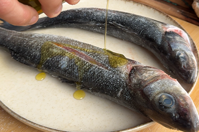 Recept Brancin z dalmatinskim krompirjem in tržaško omako - 3.korak