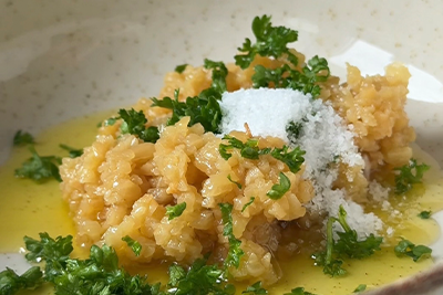 Recept Polnjen jajčevec z lečo - 2.korak