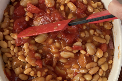 Recept Piščanec z ražnja in pečen fižol - 2.korak