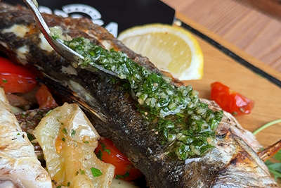 Recept Brancin z dalmatinskim krompirjem in tržaško omako - 6.korak